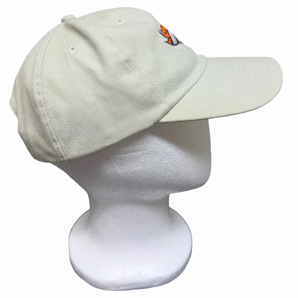 Denver Broncos NFL Football Hat Cap Cream Beige Embroidered Logo‎ Dad Hat